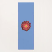 Red Daisy Blume Yogamatte (Rückseite)