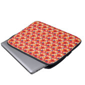 Red Daisy BOHO Modern Tile Laptopschutzhülle (Vorne Knopf)