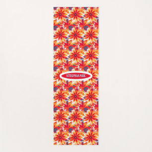 Red Daisy BOHO Modern Tile Yogamatte