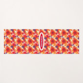 Red Daisy BOHO Modern Tile Yogamatte (Vorderseite (Horizontal))