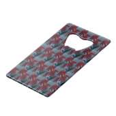 Red Daisy Bottle Opener Geldbeutel Flaschenöffner (Vorderseite Schrägansicht)