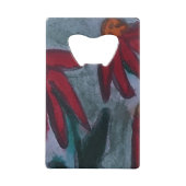 Red Daisy Bottle Opener Geldbeutel Flaschenöffner (Rückseite)