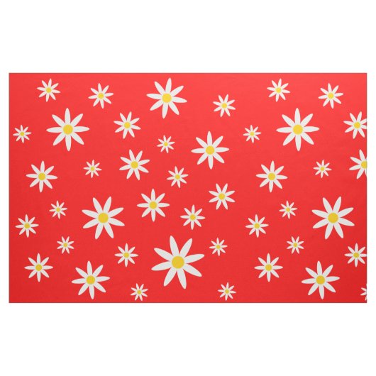 Red Daisy Fabric Stoff (Fat Quarter (45,7 x 55,9 cm))