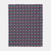 Red Daisy Fleece Blanket (Vorderseite)
