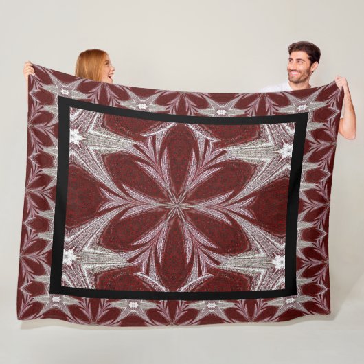 Red Daisy Fleecedecke (Beispiel)