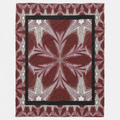 Red Daisy Fleecedecke (Vorderseite)