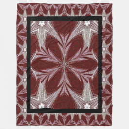 Red Daisy Fleecedecke