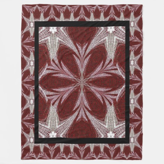 Red Daisy Fleecedecke (Vorderseite)