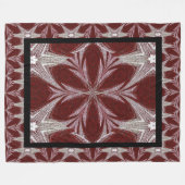 Red Daisy Fleecedecke (Vorderseite (Horizontal))