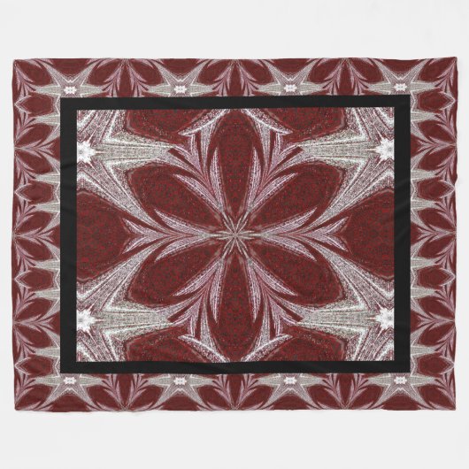 Red Daisy Fleecedecke (Vorderseite (Horizontal))