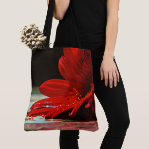 Red Daisy Gerbera Blume Tasche