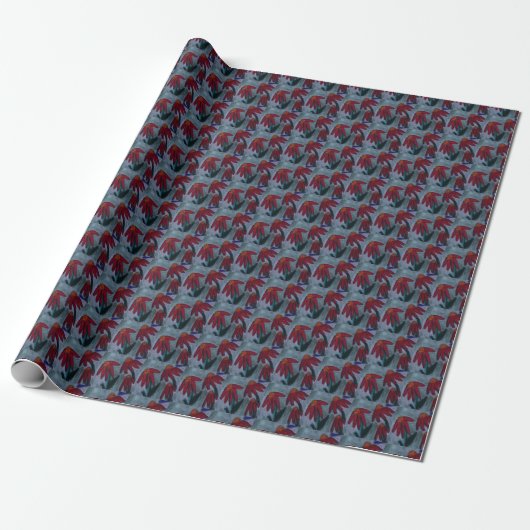 Red Daisy Geschenkpapier (Ungerollt)