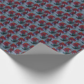 Red Daisy Geschenkpapier (Ecke)