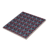 Red Daisy Keramik Tile Fliese (Seite)