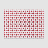 Red Daisy Ladybug Pattern Wrapping Seidenpapier (Vorderseite)