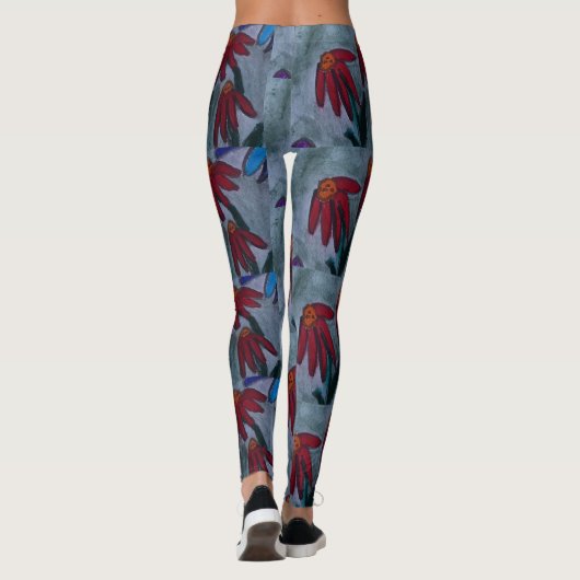 Red Daisy Leggings (Rückseite)