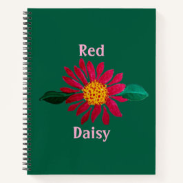 Red Daisy Notizblock