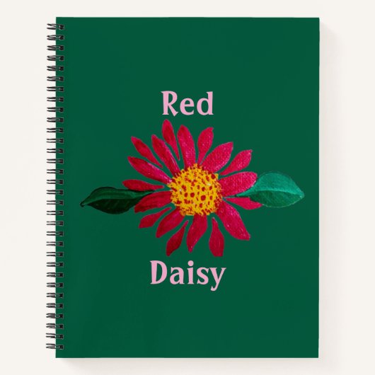 Red Daisy Notizblock (Vorderseite)