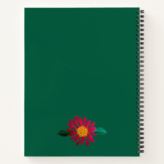 Red Daisy Notizblock (Rückseite)