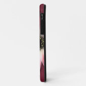Red Daisy on Wine Leather Print Case-Mate iPhone Hülle (Hinten/Links)
