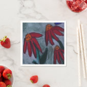 Red Daisy Paper Serviette (Beispiel)