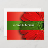 Red Daisy speichert die Daten Ankündigungspostkarte (Vorne/Hinten)