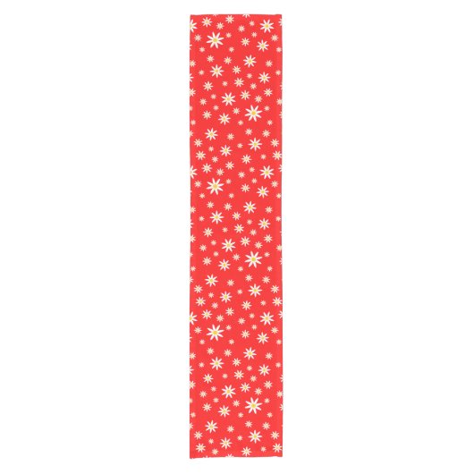 Red Daisy Table Runner Kurzer Tischläufer (Vorderseite)