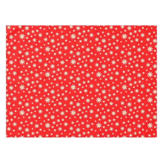 Red Daisy Tablecloth Tischdecke (Vorderseite (Horizontal))