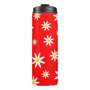 Red Daisy Thermal Tumbler Thermosbecher