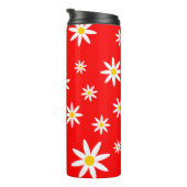 Red Daisy Thermal Tumbler Thermosbecher (Nach rechts gedreht)