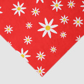 Red Daisy Tissue Paper Seidenpapier (Ausschnitt)