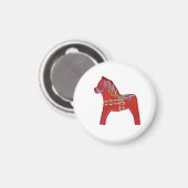 Red Dala # 1 Magnet (Vorderseite/Rückseite)