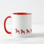 Red Dala Horse Coffee Tasse (Links)