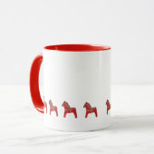Red Dala Horse Coffee Tasse (Vorderseite Links)