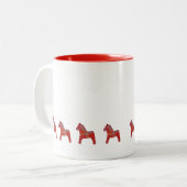 Red Dala Horse Coffee Tasse (Vorderseite Links)