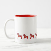 Red Dala Horse Coffee Tasse (Links)