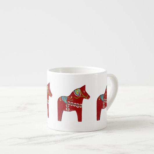 Red Dala Horse Espresso Cup Espressotasse (Vorderseite Rechts)