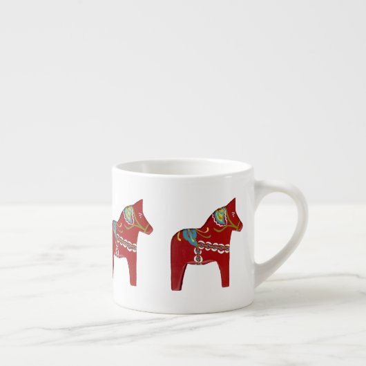 Red Dala Horse Espresso Cup Espressotasse (Rechts)