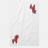 Red Dala Horse Geschirrtuch (Vertikal)