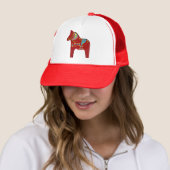 Red Dala Horse Hat Truckerkappe (Beispiel)