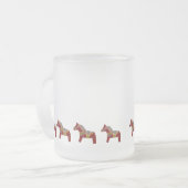 Red Dala Horse Hot Cider Mattierte Tasse (Vorderseite Links)