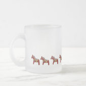 Red Dala Horse Hot Cider Mattierte Tasse (Links)