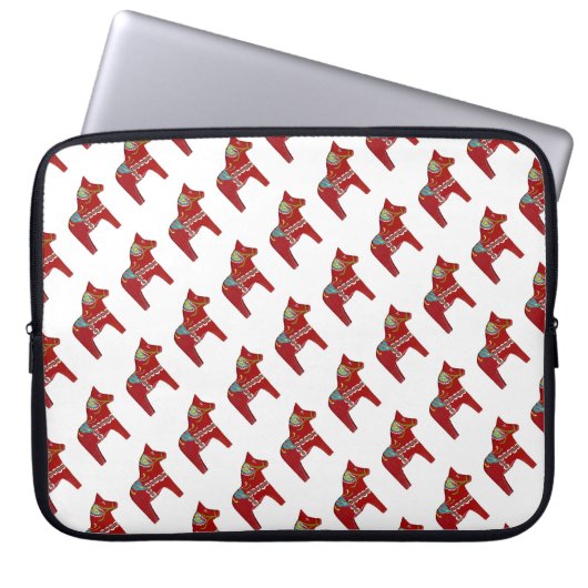 Red Dala Horse Laptop Case (Vorderseite)