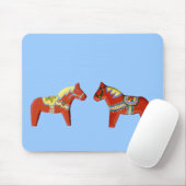 Red Dala Horse Mousepad (Mit Mouse)