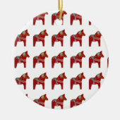 Red Dala Horse Ornament (Vorne)