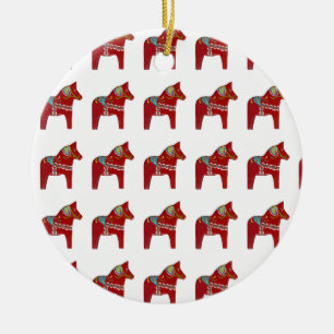 Red Dala Horse Ornament