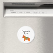 Red Dala Horse Personalisiert Magnet (In Situ (Geschirrspüler))
