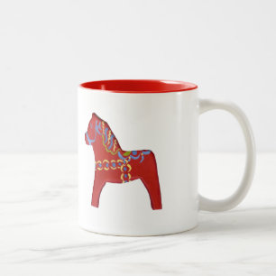 Red Dala Horse Tasse