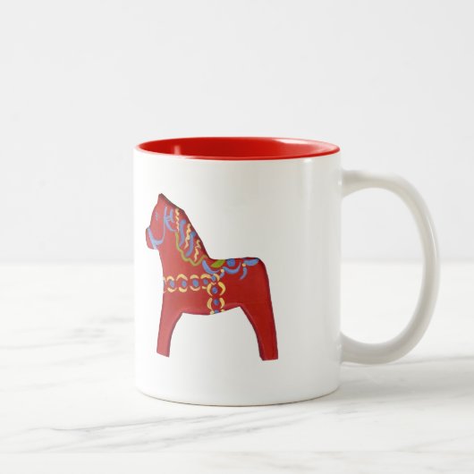 Red Dala Horse Tasse (Rechts)