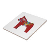 Red Dala Horse Tile Fliese (Seite)